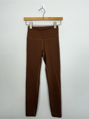 Lululemon Wunder Train High-Rise Tight 25" Roasted Brown Size 4
